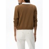 image:imageCHARTOU Women Argyle Sweater Cardigan Fall Crewneck Button Down Long Sleeve Knit TopBrown