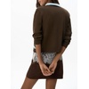 image:imageCHARTOU Women Argyle Sweater Cardigan Fall Crewneck Button Down Long Sleeve Knit TopCoffee