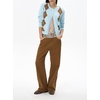image:imageCHARTOU Women Argyle Sweater Cardigan Fall Crewneck Button Down Long Sleeve Knit TopLight Blue