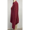 image:imageCHARTOU Women Loose Quarter Zip Pullover Sweater Half Zip Rib Knit Turtleneck Sweater Jumper TopWine Red