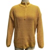 image:imageCHARTOU Women Loose Quarter Zip Pullover Sweater Half Zip Rib Knit Turtleneck Sweater Jumper TopYellow