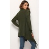 image:imageCHARTOU Women Tassel Shawl Wraps Poncho Sweater Knitted Fringe Open Front Kimono Cardigan Cowl NeckGreen
