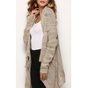 image:imageCHARTOU Women Tassel Shawl Wraps Poncho Sweater Knitted Fringe Open Front Kimono Cardigan Cowl NeckKhaki