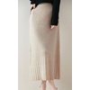 image:imageLong Sweater Skirt for Women Stretchy High Waist Mermaid Pencil Knit Dressy Business SkirtApricot