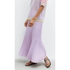 image:imageWomen Long Winter Sweater Skirt Elastic Waist Accordion Pleated Pencil Knit SkirtPurple