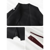 image:imageWomens Wool Blend Cardigan Coat Belted Shawl Collar Long Sleeve OuterwearBlack