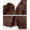 image:imageWomens Wool Blend Cardigan Coat Belted Shawl Collar Long Sleeve OuterwearCoffee