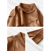 image:imageWomens Wool Blend Cardigan Coat Belted Shawl Collar Long Sleeve OuterwearKhaki