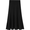 image:imageWomen Knit Midi Skirt Ribbed Knitted Skirt High Waisted Trendy Sweater Skirt Bodycon Pencil SkirtBlack