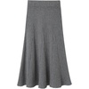 image:imageWomen Knit Midi Skirt Ribbed Knitted Skirt High Waisted Trendy Sweater Skirt Bodycon Pencil SkirtGrey