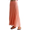 image:imageWomen Long Winter Sweater Skirt Elastic Waist Accordion Pleated Pencil Knit SkirtOrange