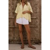 image:imageWomen Ruffle Peplum Summer Tops V Neck Tie Front Short Sleeve T Shirts Casual BlousesYellow