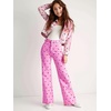 image:imageCHARTOU Straight Wide Leg Jeans for Women High Waisted Y2k Heart Print Denim Pants with PocketsPink