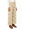 image:imageCHARTOU Women High Rise Wide Leg Jeans Baggy Crop Cuffed Hem Denim Polka Dot PantsKhaki