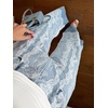 image:imageCHARTOU Women High Rise Wide Leg Jeans Floral Lace Overlay Loose Denim Pants with PocketsWhite