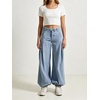 image:imageCHARTOU Women Y2k Lotus Jeans Tie Balloon Wide Leg Denim Pants Mid Waist Cargo Baggy Jeans Sweatpants MediumBlue