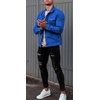 image:imageMens Denim Jacket Casual Regular Fit Button Down Long Sleeve Jean Trucker JacketBlue