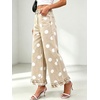 image:imageWomen Denim Camo Pants Y2k Ruffle Hem Cropped Wide Leg Jeans with PocketsKhaki