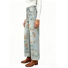 image:imageWomen Floral Print Denim Wide Leg Pants Y2k Cuffed Hem Cropped Baggy JeansOrange Floral