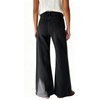 image:imageWomen High Waist Wide Leg Jeans Side Rivet Stud Flare Casual Denim PantsBlack Beaded