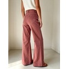 image:imageWomen High Waist Wide Leg Jeans Side Rivet Stud Flare Casual Denim PantsRed