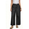image:imageWomen Lightweight Denim Wide Leg Pants High Waist Crop Casual Loose JeansBlack