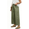 image:imageWomen Lightweight Denim Wide Leg Pants High Waist Crop Casual Loose JeansGreen