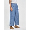 image:imageWomen Lightweight Denim Wide Leg Pants High Waist Crop Casual Loose JeansLight Blue