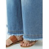 image:imageWomens Baggy Jeans Drawstring Elastic Waist Wide Leg Denim Palazzo PantsBlue