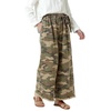 image:imageWomens Baggy Jeans Drawstring Elastic Waist Wide Leg Denim Palazzo PantsCamo