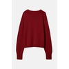 image:imageCHARTOU Women Fashion Crew Neck Rib Knit Crucian Carp Graphic Oversized Y2k Pullover Sweater JumperRed