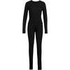 image:imageCHARTOU Womens 2 Piece Sweater Sets Cable Knit Crewneck Jersey Top Long Pants Tights OutfitsBlack