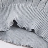 image:imageCHARTOU Womens 2 Piece Sweater Sets Cable Knit Crewneck Jersey Top Long Pants Tights OutfitsGrey