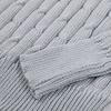 image:imageCHARTOU Womens 2 Piece Sweater Sets Cable Knit Crewneck Jersey Top Long Pants Tights OutfitsGrey