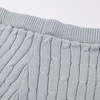 image:imageCHARTOU Womens 2 Piece Sweater Sets Cable Knit Crewneck Jersey Top Long Pants Tights OutfitsGrey