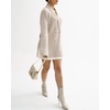 image:imageWomen Elegant Double Breasted Cardigan Blazer Lapel Novelty Fall Ribbed Knit Plain Sweater OutwearApricot
