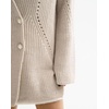 image:imageWomen Elegant Double Breasted Cardigan Blazer Lapel Novelty Fall Ribbed Knit Plain Sweater OutwearApricot