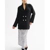 image:imageWomen Elegant Double Breasted Cardigan Blazer Lapel Novelty Fall Ribbed Knit Plain Sweater OutwearBlack