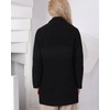 image:imageWomen Elegant Double Breasted Cardigan Blazer Lapel Novelty Fall Ribbed Knit Plain Sweater OutwearBlack