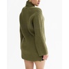 image:imageWomen Elegant Double Breasted Cardigan Blazer Lapel Novelty Fall Ribbed Knit Plain Sweater OutwearGreen