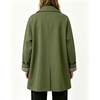 image:imageWomens Mid Long Single Breasted Trench Coat Oversized Windbreaker Jacket  Lapel Long Sleeve Windproof Jackets for Women Fall Fashion Clothes Plaid Lining Trench Jacket with Pockets Loose Rain CoatGreen