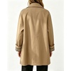 image:imageWomens Mid Long Single Breasted Trench Coat Oversized Windbreaker Jacket  Lapel Long Sleeve Windproof Jackets for Women Fall Fashion Clothes Plaid Lining Trench Jacket with Pockets Loose Rain CoatKhaki