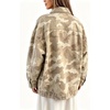 image:imageCamo Jean Jacket Women Button Down Oversized Denim Jacket with PocketsKhaki