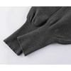 image:imageCHARTOU Women 2 Piece Knit Loungewear Set Batwing Sleeve Sweater with Butt Cover Pants Matching OutfitGrey