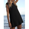 image:imageCHARTOU Women Summer 2 Piece Knit Sweater Set Ribbed Lounge Sleeveless Knitted Vest Tank Top Tunic Matching Set ShortsBlack