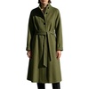 image:imageWomens Single Breasted Pea Coat Wool Blend Stand Collar Winter OvercoatGreen