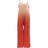 image:imageCHARTOU Womens Casual Spaghetti Strap Gradient Jumpsuit Lounge Wide Leg Pants Tie Dye Long Romper XLargeOrange