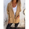 image:imageCHARTOU Women Blazer Cardigan Sweater Loose Knit Open Front Lady Jacket Fall Coatigan OutfitsCamel