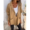 image:imageCHARTOU Women Blazer Cardigan Sweater Loose Knit Open Front Lady Jacket Fall Coatigan OutfitsCamel