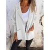 image:imageCHARTOU Women Blazer Cardigan Sweater Loose Knit Open Front Lady Jacket Fall Coatigan OutfitsWhite